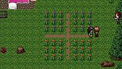 Watching a porno with a busty milf in wild hentai zombie retreat game part 5.