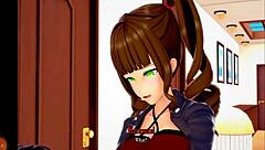 Hg Champion Of Realms Part 6: Meeting The Hellhound Girl With Big Tits In Hentai