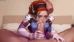 Unsatisfied Wife Sucks Husband’s Friend in First-Time 3D Hentai