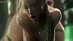 Street Fighter - CAMMY WHITE TAKES CREAMPIE in Round 1 Animated Battle