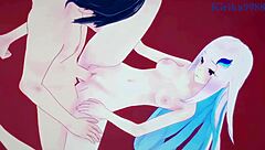 Lize Helesta and Hyakumantenbara Salome in Wild Vtuber Hentai Sex