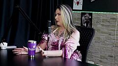 Yo, Raphaela Savanah records boyfriend in sheer red Halloween lingerie