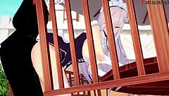 Belfast Fucking Hard on Restaurant Table! Watch Full AzurLane Movie on Sheer FantasyKing3