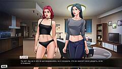 Complete Gameplay - Our Red String Part 4 With Naked Milf Action