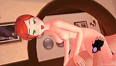 Gwen’s burning up in that swimsuit for wild hentai action!