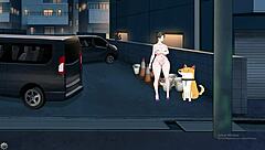 shameless milf exhibicionista showing big tits and ass. her bold anime fetish display draws every eye.