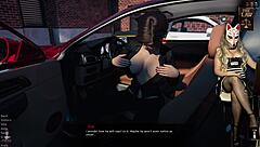 Prison guard seduces with big tits in wild orgy scene