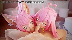 two anime girls suck your lollipop in this hentai cartoon narrative. they enjoy the sweet flavors together.