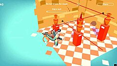 Odymos LGBT hentai ep 2 - banging ceiling lamp as anal plug in class! 😲