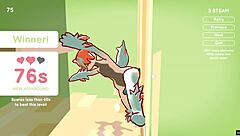 Odymos LGBT hentai ep 2 - banging ceiling lamp as anal plug in class! 😲