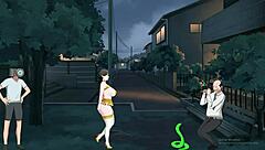 shameless milf exhibicionista showing big tits and ass. her bold anime fetish display draws every eye.