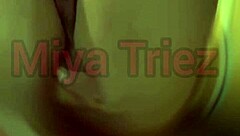 miya triez does a hot strip tease for fans