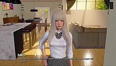 ripples game with mature teen in 3d, clothes ripped