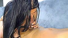 jocelyn delivers an unreal deepthroat blowjob in homemade pov clip