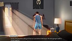 ripples game with mature teen in 3d, clothes ripped