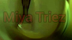 miya triez does a hot strip tease for fans