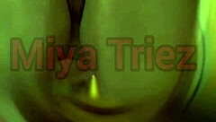 miya triez does a hot strip tease for fans