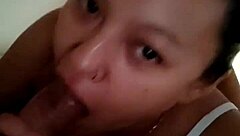 check out this real homemade latina teen swallowing cock and getting a cumshot