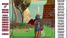 Daggan Pink Hentai Game Ep 1 with Outdoor Futanari Orgy Action