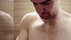 i trim my sweaty hairy armpits chest and arms after the gym to prepare for a photoshoot next week behind the scenes