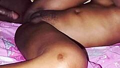 African Black Teen 18 Craves Hard and Fast Morning Sex. She Takes It Deep in Missionary!