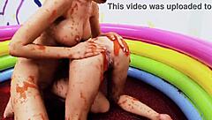 Sapphic Tale of Blonde Sluts Lou Lou and Christine Love Licking Pussy