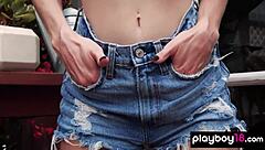 Hey Roxy Shaw, Why Strip and Water Those Tiny Tits Outdoors So Boldly?