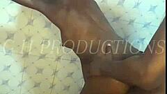 Skinny teen slut got slammed hard in shower doggy style