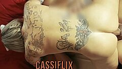 I Love Watching This Tattooed Bunny Girl Ride with a Carrot in Her Pussy