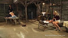 homecoming mistress picks busty natural teens for wild domination play at private lair