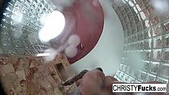 hey, check this hot shower fun with christy and dahlia bts