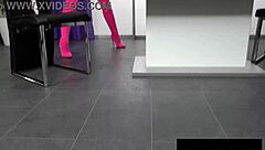 Leidy De Leon’s Hot Pink Milf Play on Dining Table