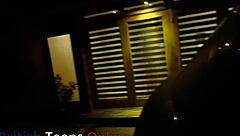 Watch your neighbour stroking herself in a hot solo act