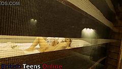 Watch your neighbour stroking herself in a hot solo act