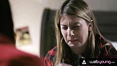 Yo, watch conflicted teen Kristen Scott explore her desires with petite blonde Kenna James in a steamy college scene!