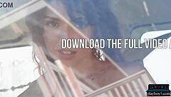 Big Natural Tits Latina Azura Grace Strips for Playboy