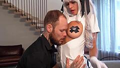 naughty weeb moans during doggystyle quickie in socks 😈