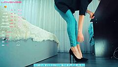 Isn't She Hot in Her Heels Doing Wild Cosplay on Webcam? 😍