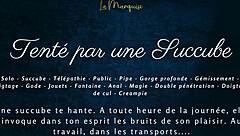 Tempted by French Succubus with Dirty Public Anal Talk