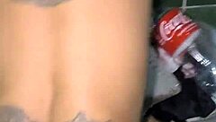 magrinha swallows cum from tattooed guy in rio