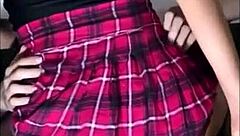 after the uni party, she and her best friend got steamy in the bathroom with passionate kisses