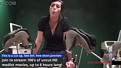 tina lee comet squirms during awkward gyno exam with doctor tampa