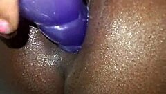 Black Whore Enjoys Smooth Anal Spreading And Masturbation