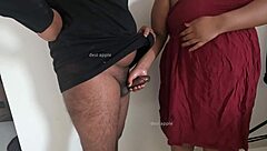 just a quick homemade handjob clip with some sneaky flashing