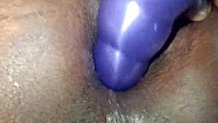 Black Whore Enjoys Smooth Anal Spreading And Masturbation