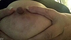 Look at those fat tits and boobs with nipples in rubber BBW play