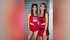 wow! sexy asian teen 18+ stripper dances and fingers her tits and ass on pole!