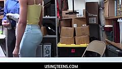 Arie Faye rides LP officer's cock