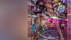 wow! sexy asian teen 18+ stripper dances and fingers her tits and ass on pole!