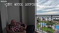 Old man pushes stinky asshole on girl's face during wild cosplay